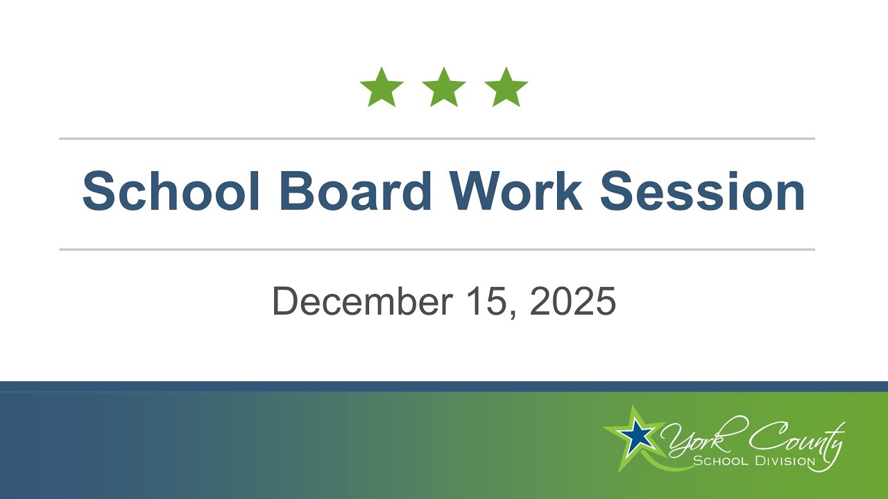 School Board Work Session - December 15, 2025