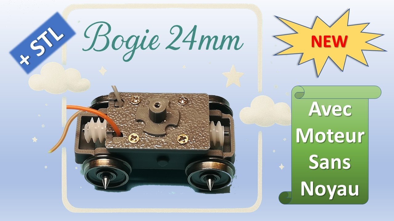 Bogie moteur HO V5 24mm  - Améliorations – Retours utilisateurs  - Motorisation autorails Atlas New
