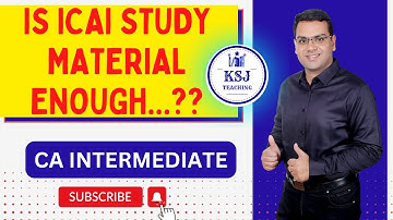 Is ICAI study Material enough for exams...? | CA Saurav Jindal