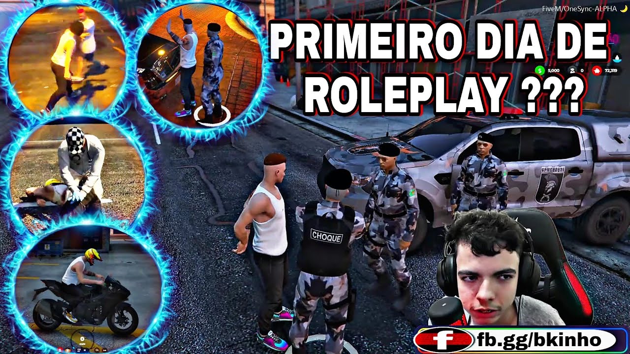 Bkinho CLIPS | PRIMEIRO DIA DO BK NO ROLEPLAY - YouTube