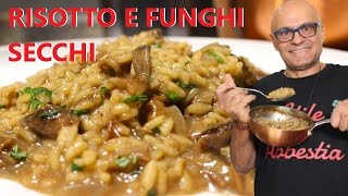 Risotto con i Funghi Secchi porcini secchi ricetta del risotto con i funghi secchi per 3 persone