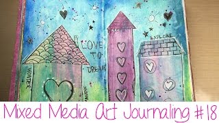 Art Journal Mixed Media Tutorial - Love to