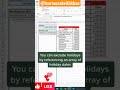 how to do calendar #shorts #youtubeshorts #excel #learning #love #learnexcel