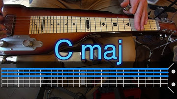 Lapsteel Basics - 2 Ways to Play Major and Minor Chords in C6 Tuning