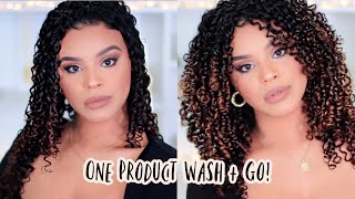 The Best Wash & Go I've EVER had! (ONE STYLER ONLY) | Full Curly Hair Routine