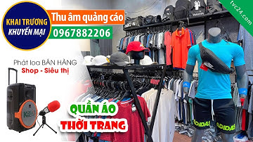 Thu âm xả hàng quần áo thể thao công ty MC đọc quảng cáo bán hàng