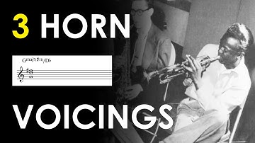 How to Write 3 Horn Voicings: with Toshi Clinch