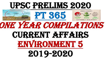 PT 365 ENVIRONMENT PART 5 2020-VISION IAS CURRENT AFFAIRS:UPSC/STATE_PSC/SSC/EPFO