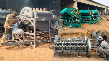 Amazing Handmade Process of Making Gigantic Wheat Thresher Machine
