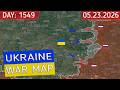 Huliaipole direction | Russia and Ukraine war map 23 May 2026 | Military summary latest news today