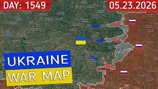 Huliaipole direction | Russia and Ukraine war map 23 May 2026 | Military summary latest news today