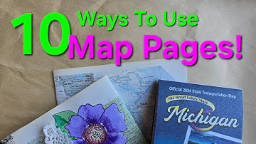 TEN Ways to Use Map Pages in Junk Journals!  