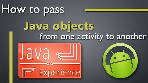 How to pass Java Object from one activity to another Activity