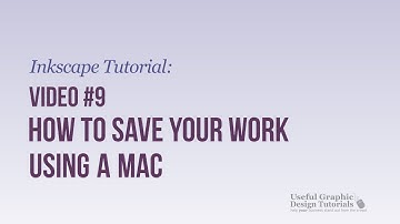 Saving your created Graphic in Inkscape on a Mac - Inkscape Tutorial - Video 9 -