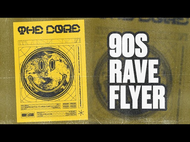 How to design a 90s Rave Flyer! 