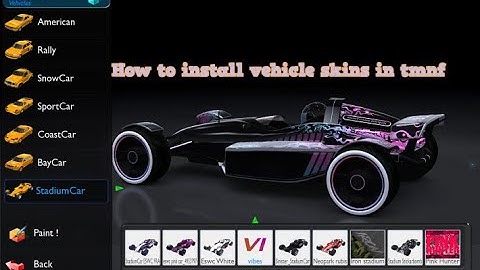 How to install vehicle skins in trackmania nations forever