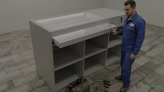 Modern Modular Reception Desk Design | CaGuMoDu