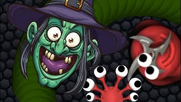 Slither.io INVISIBLE WITCH - UNLIMITED MASS HACKS GAMEPLAY - Unlimited length | Unlimited Big