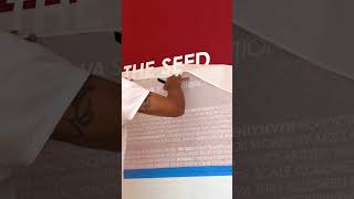 WE CAN DO IT ALL — EVEN PARAGRAPHS OF VINYL LETTERING! Professional installation in NYC!
