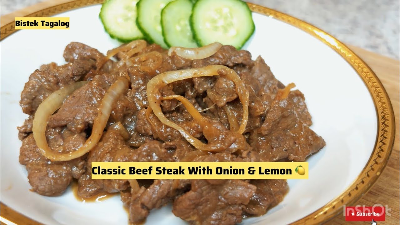 Classic Beef Steak With Onion & Lemon