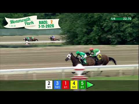 video thumbnail for MONMOUTH PARK 07-11-2026 RACE 2