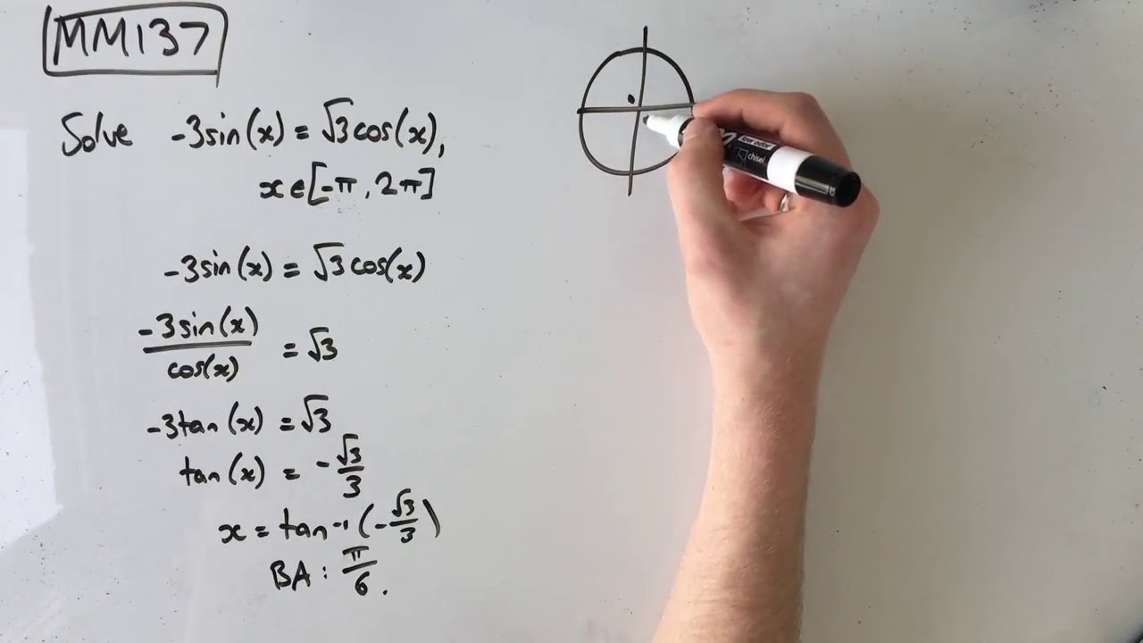 MM137 Maths Methods Fortify Study Guide - "How to solve a trigonometric ...