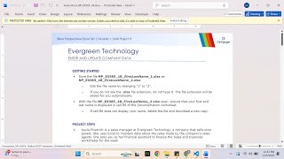 New Perspectives Excel 365 | Module 1: SAM Project B Evergreen Technology