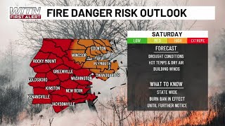 First Alert Weather Day Saturday; High fire risk