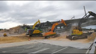Broun Avenue Bridge Demolition -  April 2022 -  Extended Version