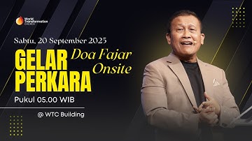 Gelar Perkara Onsite | DOA FAJAR ONSITE | Sabtu, 20 September 2025 | Pkl 05.00 WIB | GBI WTC Serpong