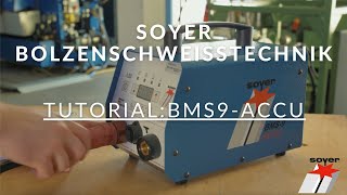 Ihr Anleitungsfilm für das Bolzenschweißgerät BMS-9 ACCU