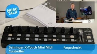 MIDI Controller X touch mini Behringer als Mackie Control - Angecheckt