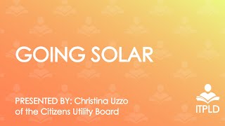 Going Solar with CUB