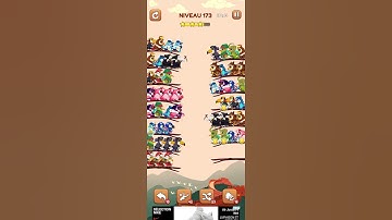 bird sort 2 color puzzle solution niveau 173 #games #gaming #puzzle #puzzlegame #androidgames