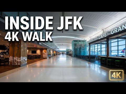 New York, Hoa Kỳ | Sân Bay Quốc Tế John F. Kennedy (JFK) | Đi Bộ Sân Bay 4K