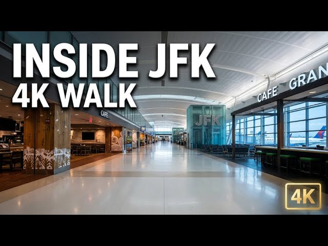 John F. Kennedy International Airport Walking Tour // JFK Airport // 4K Virtual Walk