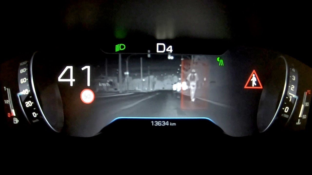 Peugeot 508 Night Vision Test in practice YouTube