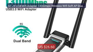 ST-JY USB Wifi Adapter 1300Mbps Wireless Wifi Soft AP Dual ... — Top Pick 2026 | Unbeatable Price! screenshot 5