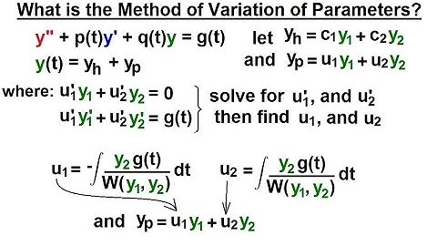 Differential Equation - 2nd Order (49 of 54) Method of Variation of Parameters