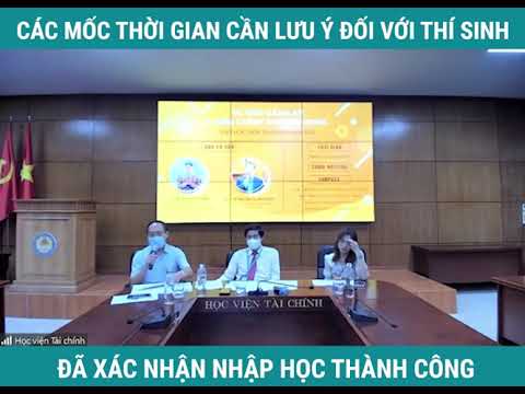 CÁC THÍ SINH TRÚNG TUYỂN DIỆN XÉT TUYỂN HSG BẬC THPT VÀO HỌC VIỆN TÀI CHÍNH CẦN LƯU Ý