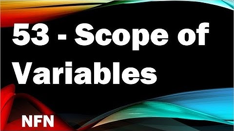 java tutorials (urdu NFN 53 scope of variable