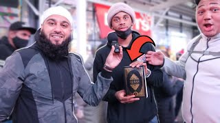 THEY TOOK THE QURAN FROM ME!!- TIMES SQUARE DAWAH