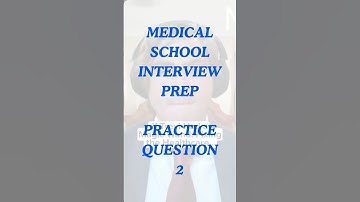 Mini Mock Interview Show - Practice Question 2 #premedlife #interviewquestions #premed