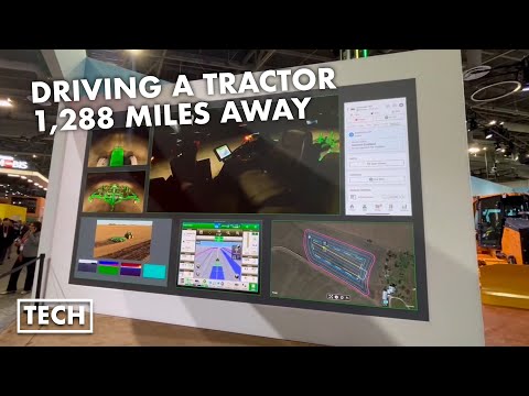 We drive a John Deere tractor 1,288 miles away at CES 2024