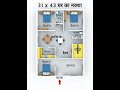 31 x 43 house plan #buildmyhome #home #houseplan #housedesign #homeplan #housemap #shorts #trending