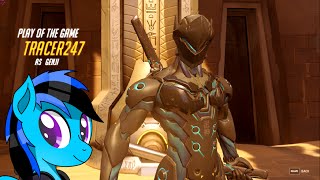 Overwatch - My First Genji Play of the Game *Quintuple Kill!!*