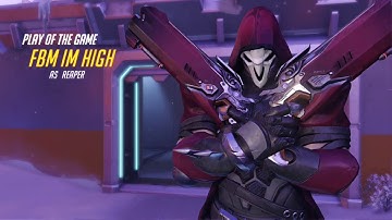 Overwatch 5 kill streak in 7 seconds! Play Of The Game! Reaper