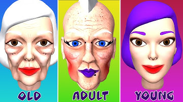 Face Evolution Runner iOS Gameplay - All Levels 1-10 Walkthrough