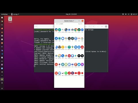 MIRRORING ANDROID SCREEN ON LINUX | UBUNTU | SCRCPY