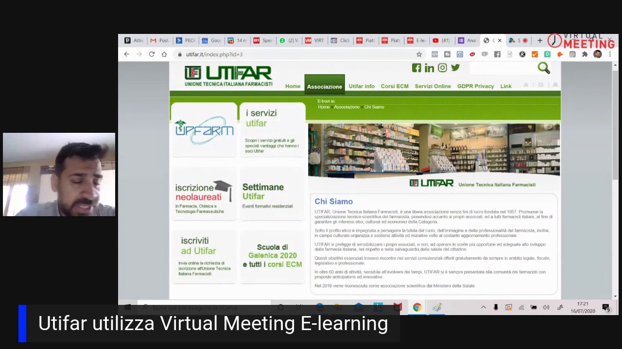 Utifar: Unione Tecnica Italiana Farmacisti e Formeeting